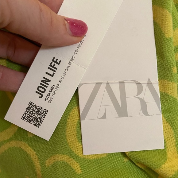 NWT Groovy Zara Flare Fitted Pants in groovy neon shades and pattern - Picture 7 of 7